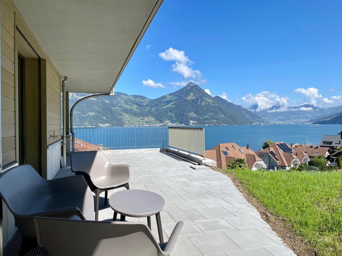 Chez-Marie Vue Fantastique Entre Lac Et Montagne Beckenried Exterior photo